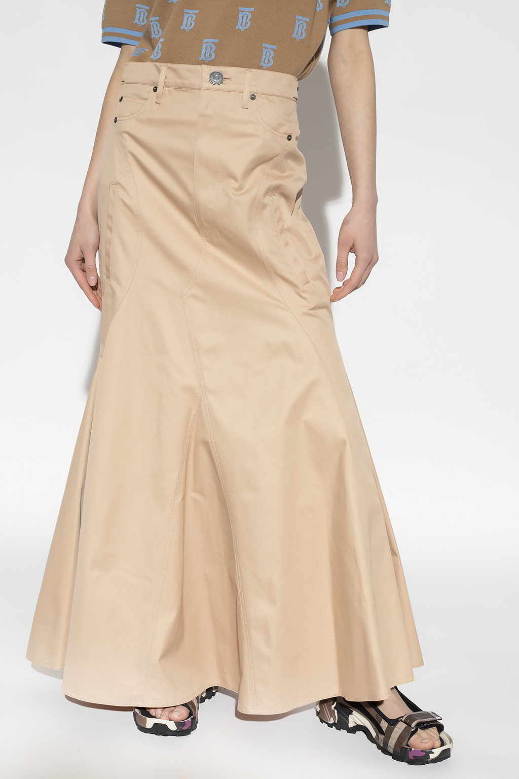 Burberry sales maxi skirt